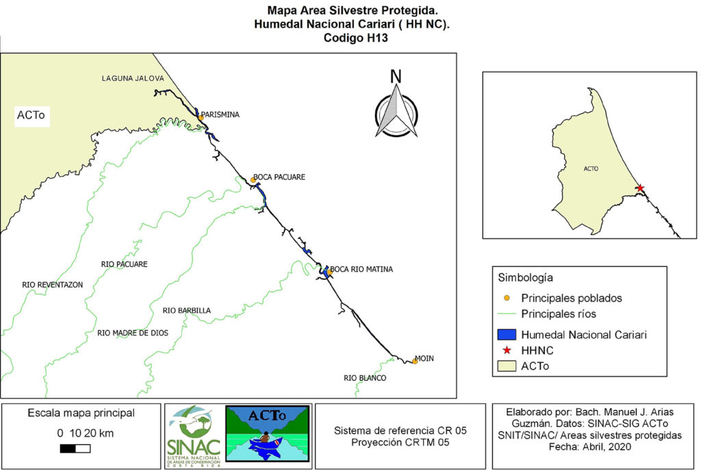 mapa del area